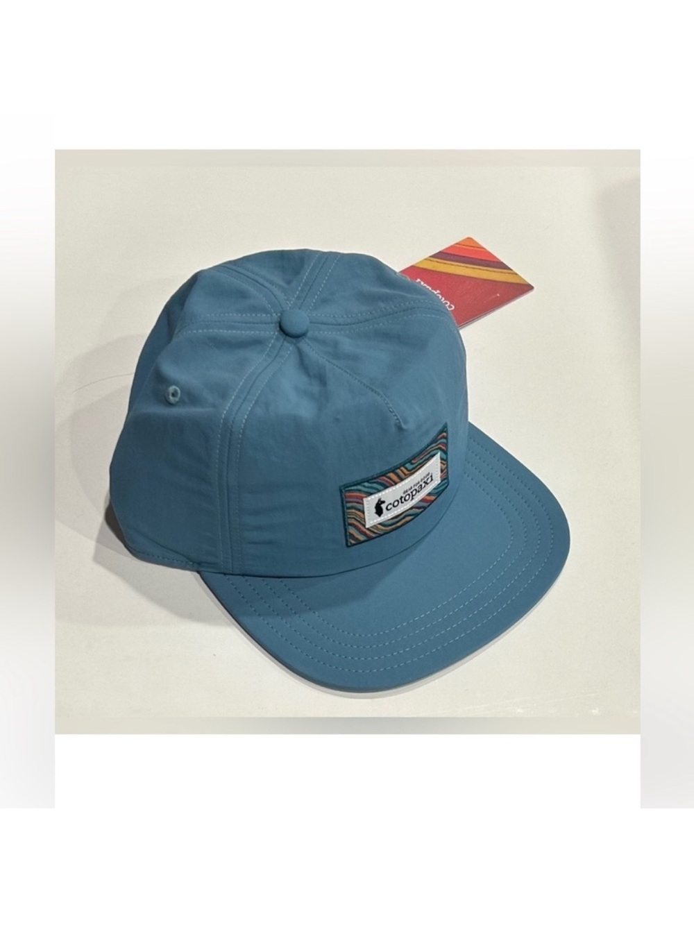 Cotopaxi Making Waves Heritage Tech Hat Blue Spruce NWT Clip Back Adjustment